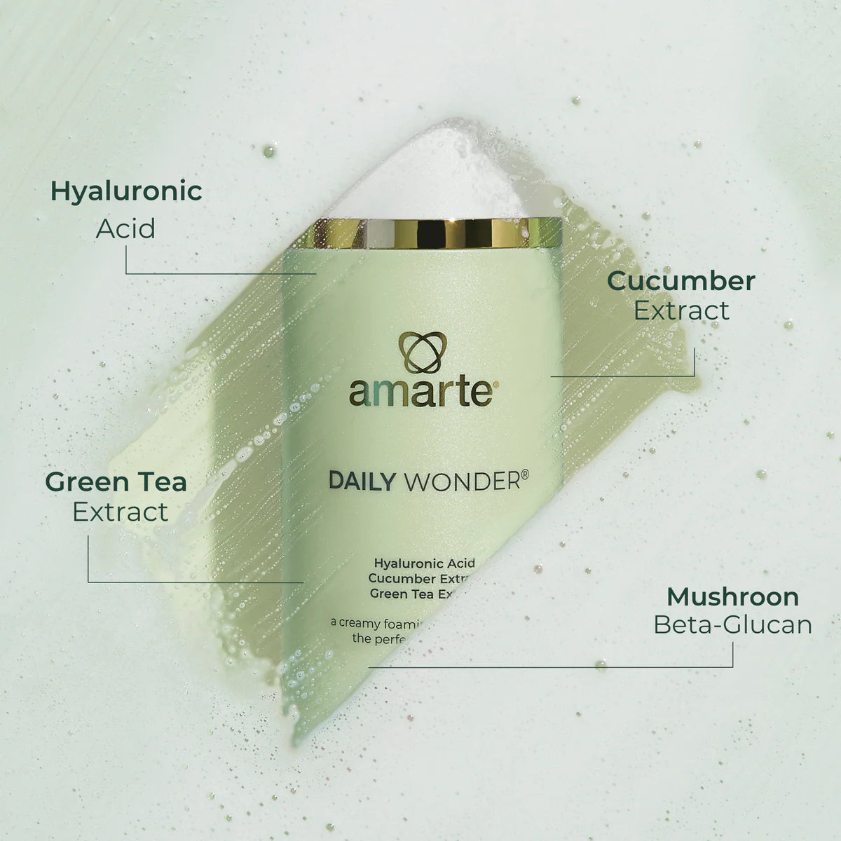 Amarte Daily Wonder® Foaming Cleanser – Cream-to-Foam Cleanser (3.4 oz)