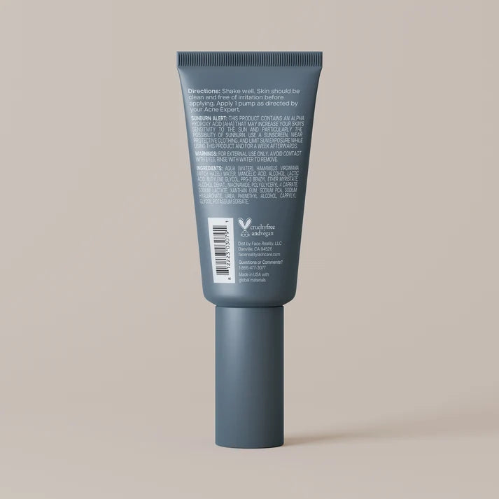 Face Reality Mandelic Serum 5% – Gentle Exfoliating Serum for Sensitive & Acne-Prone Skin (1 oz)